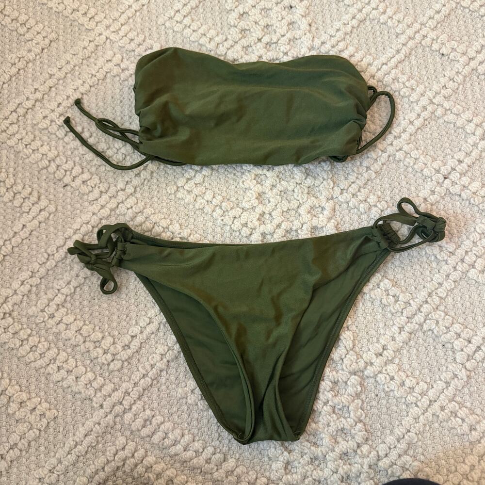 Topshop Green Bikini